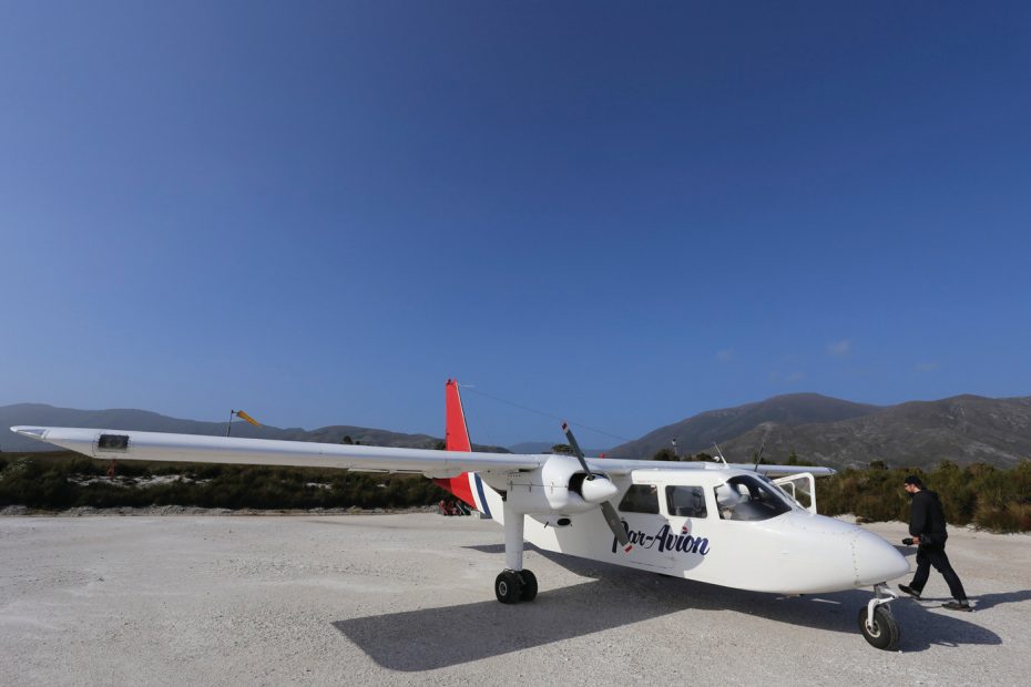 Plane used for Wilderness By Air tour to South West National Park