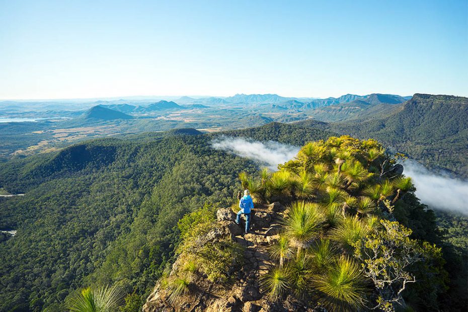 Incredible view from the top of a peak in the Scenic Rim
