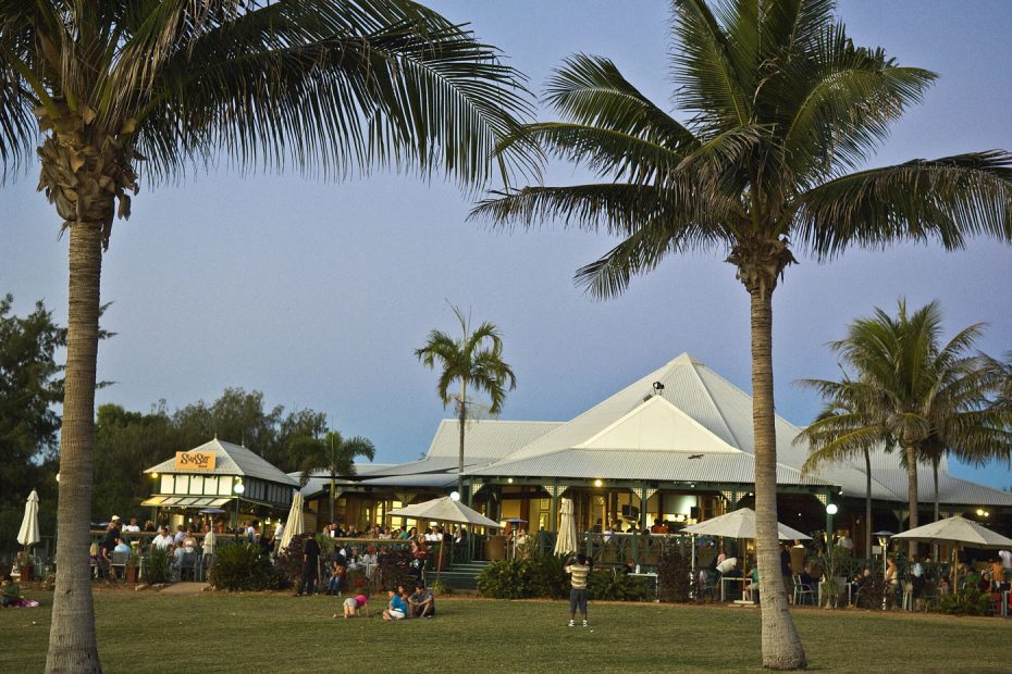 Outdoor bar at Cable Beach Club in Broome