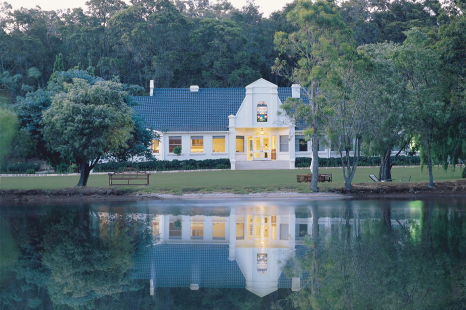 View of lake in front of Cape Lodge, Margaret River