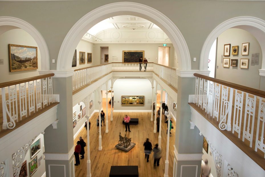 Interior view of the Auckland Art Gallery