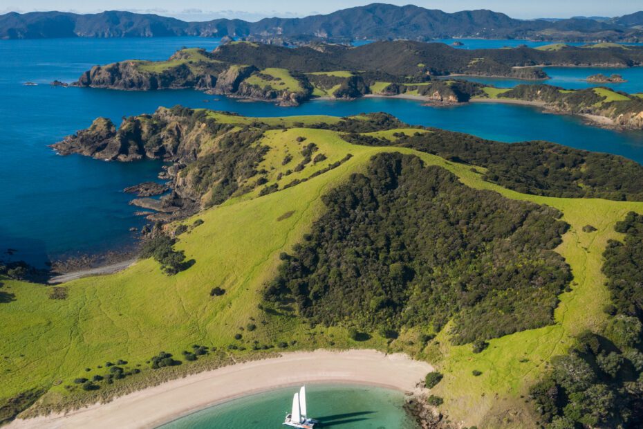 Luxury yacht charter through the Bay of Islands
