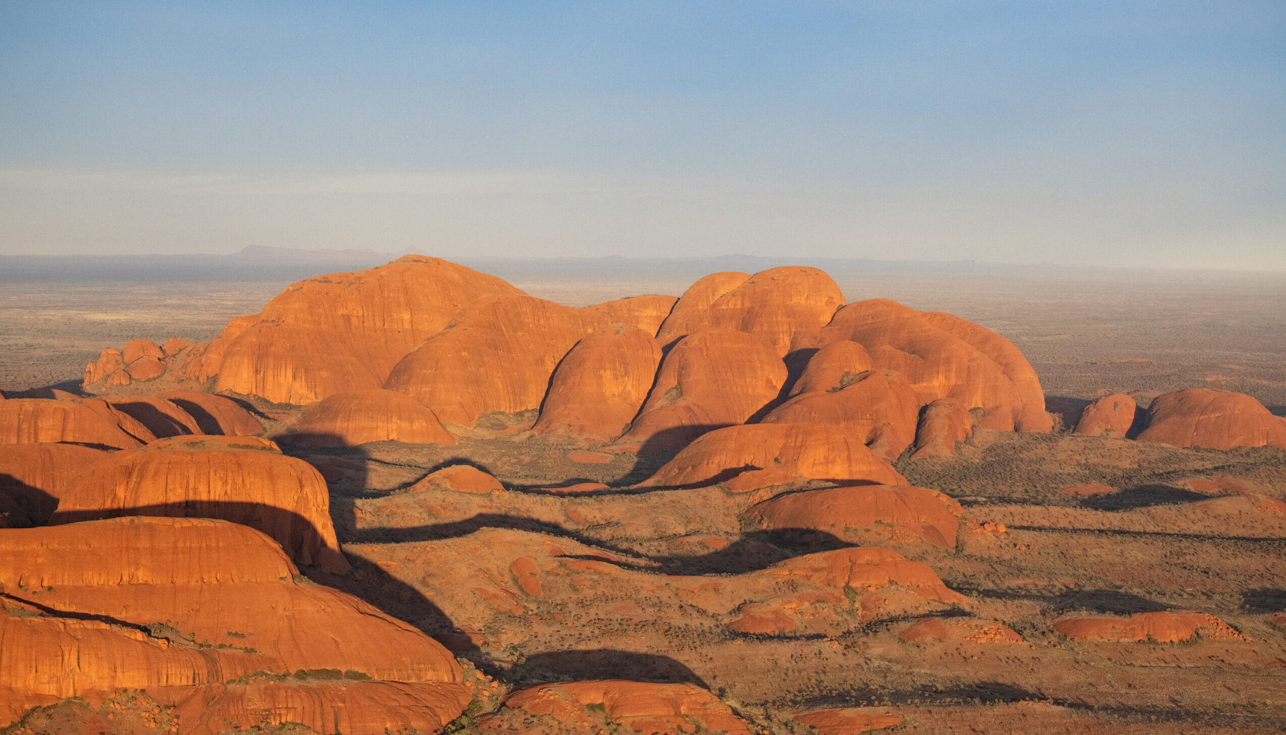 View of Kata Tjuta from a scenic helicopter flight