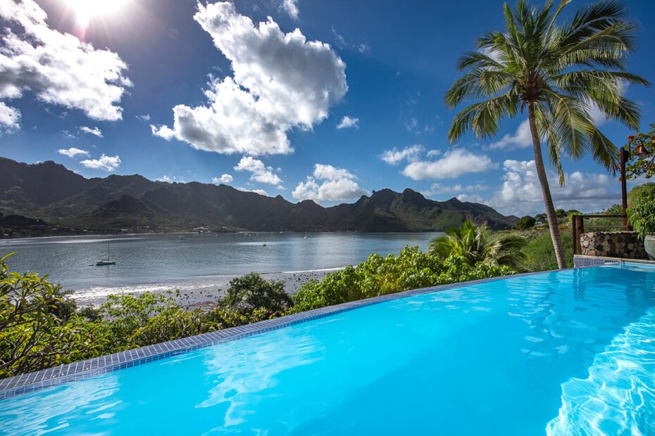 View from the pool at Le Nuku Hiva