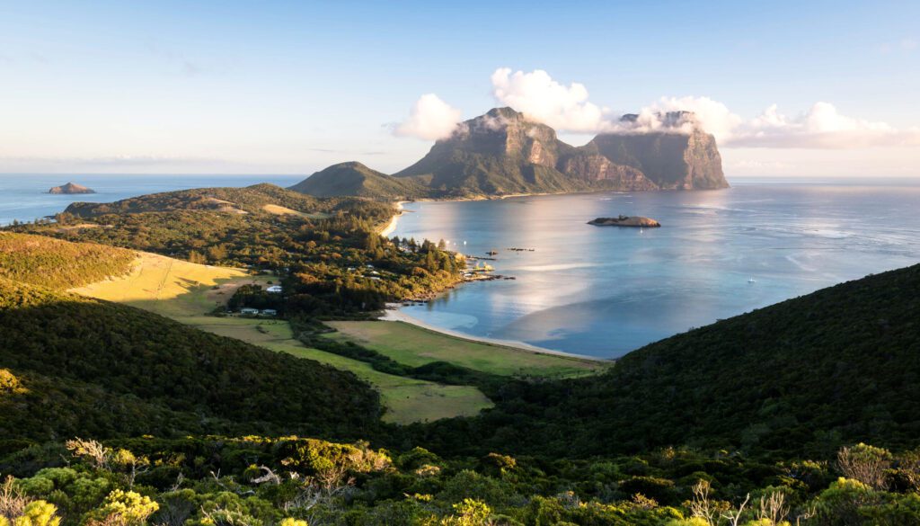 Panoramic view of Lord Howe Island