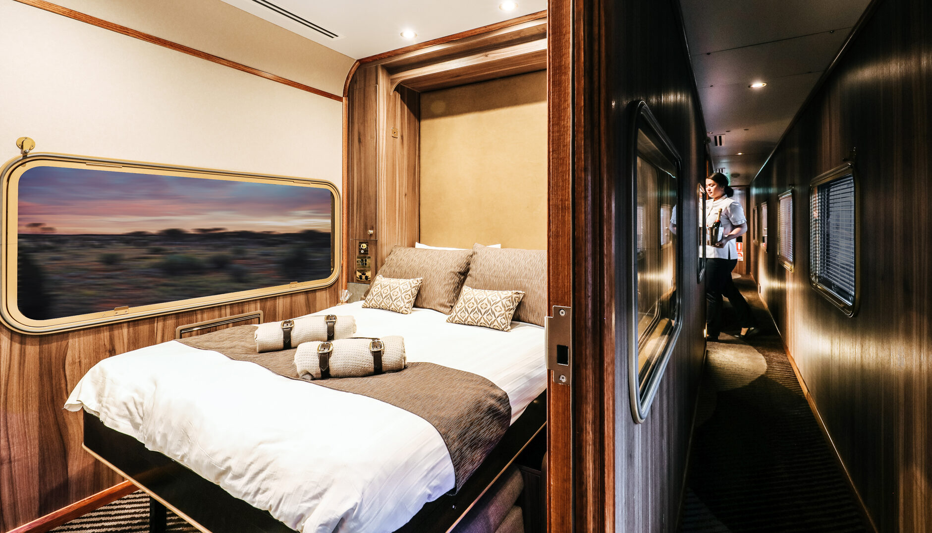 Inside of a Platinum Cabin on The Ghan train