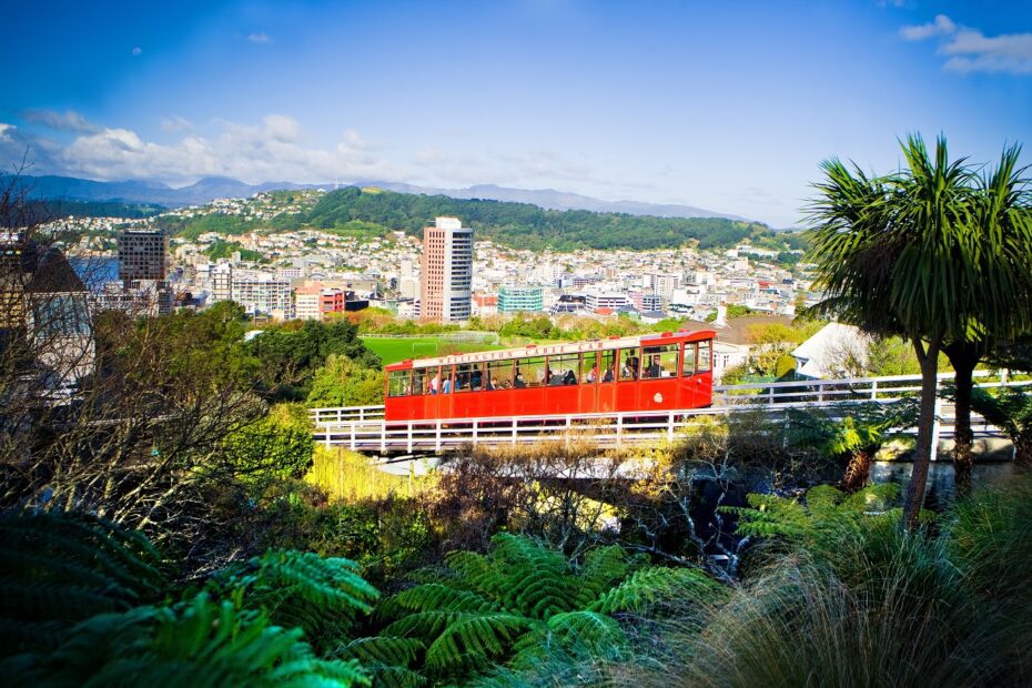 The cable car in Wellington