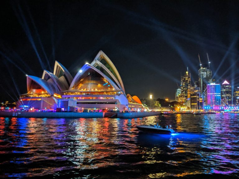Vivid Sydney lights on the Sydney Opera House