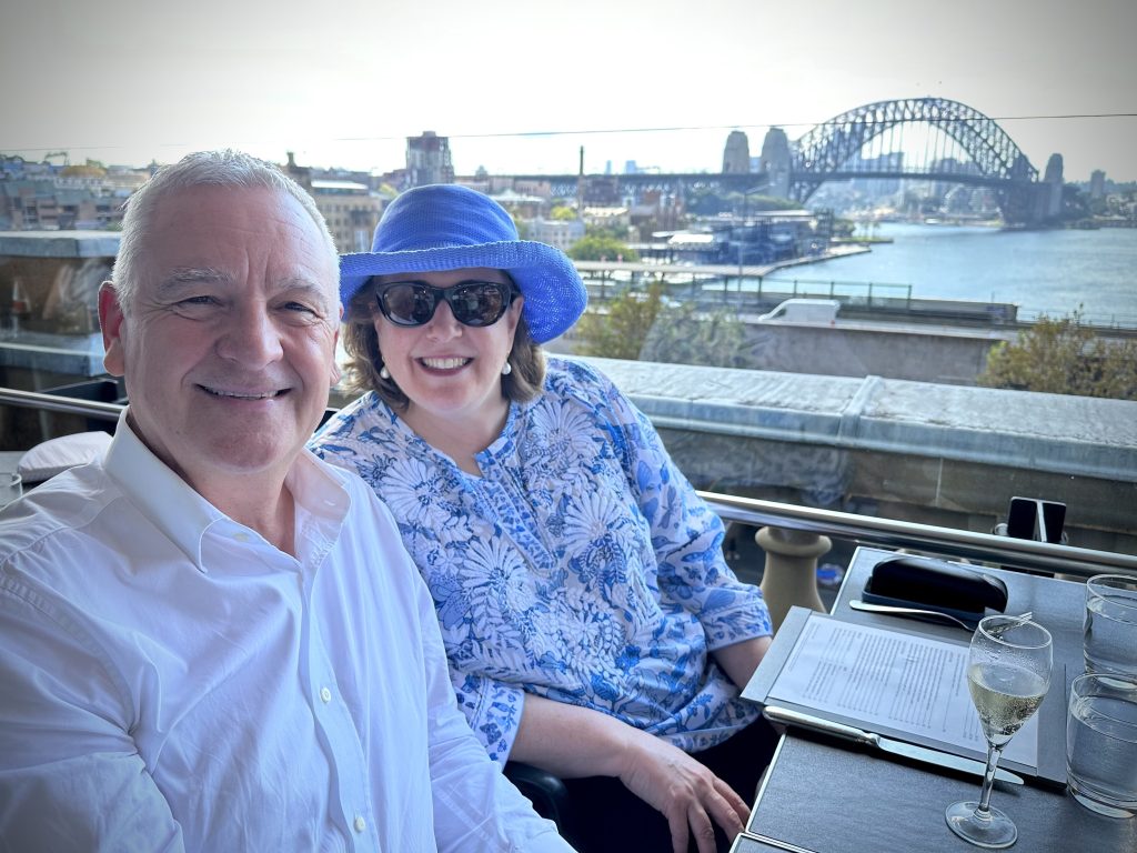 Wendy Perrin WOW list lunch at Cafe Sydney