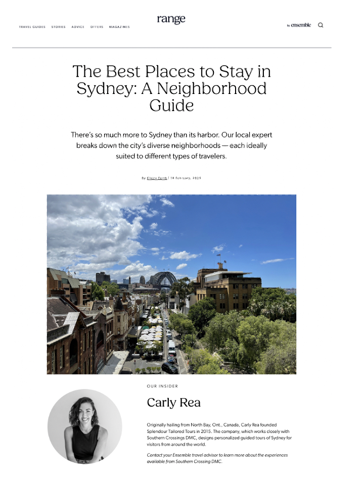 Ensemble Range Best Places to Stay in Sydney feature article
