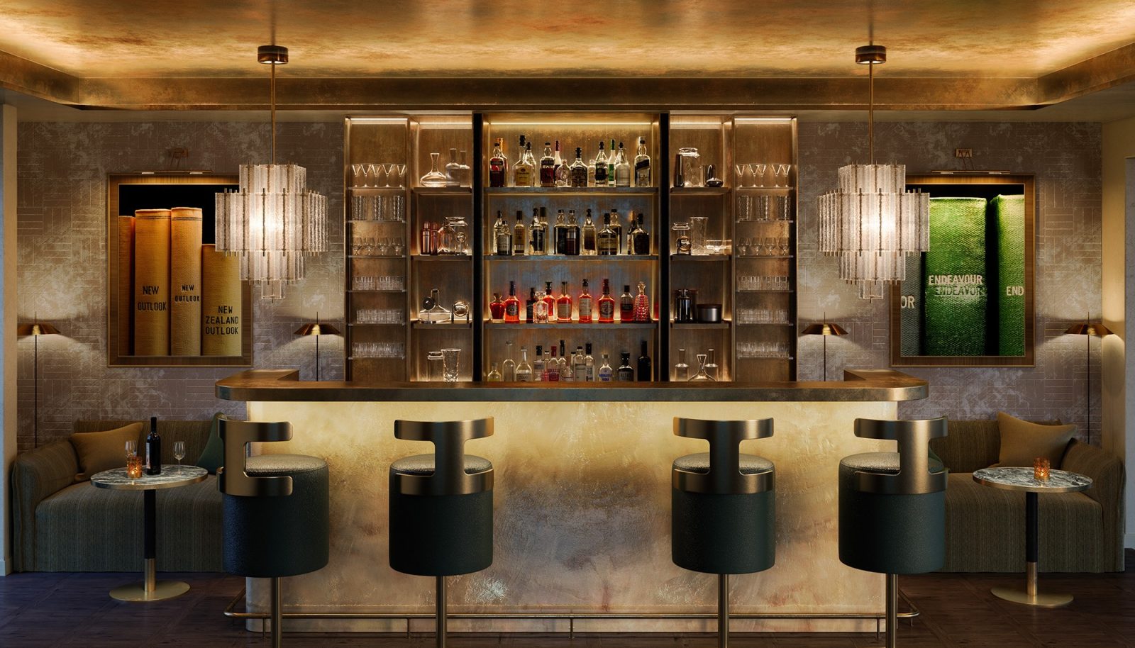 ROKI Collection Queenstown - luxury lakeside accommodation cocktail bar