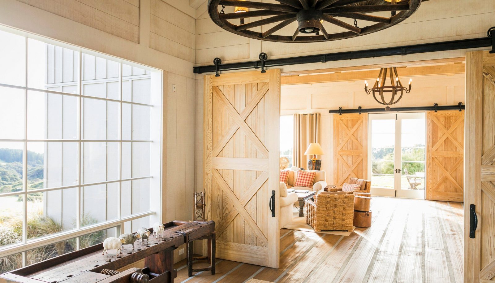 The Owner's Cottage foyer at The Farm at Cape Kidnappers