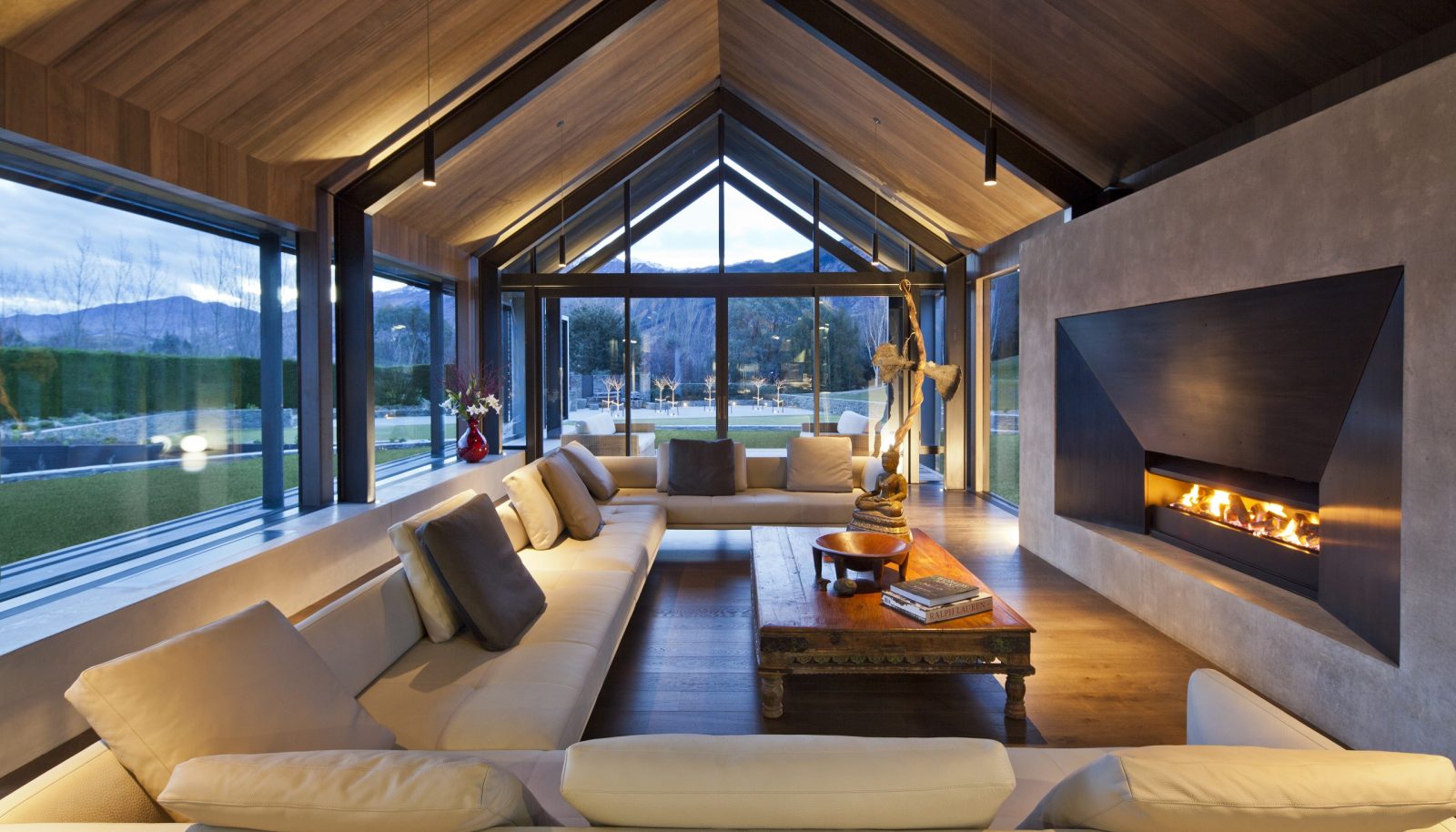Living room at Lodge at The Hills